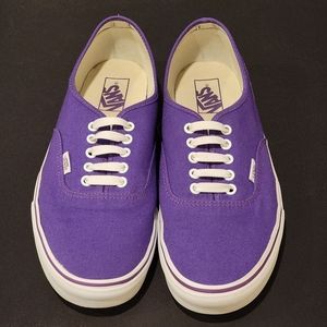 Vans Purple Off the Wall White Laced Sneakers Size 12 Men's